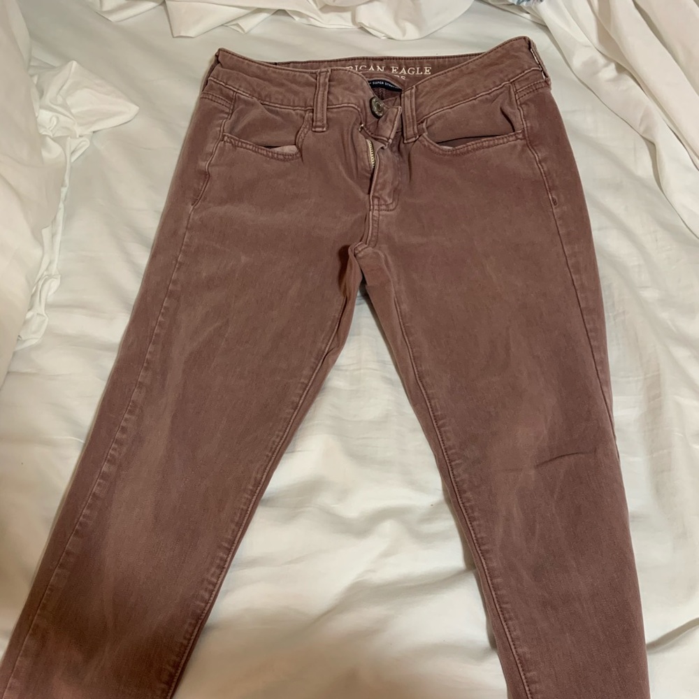 AE Mauve Jeggings Short